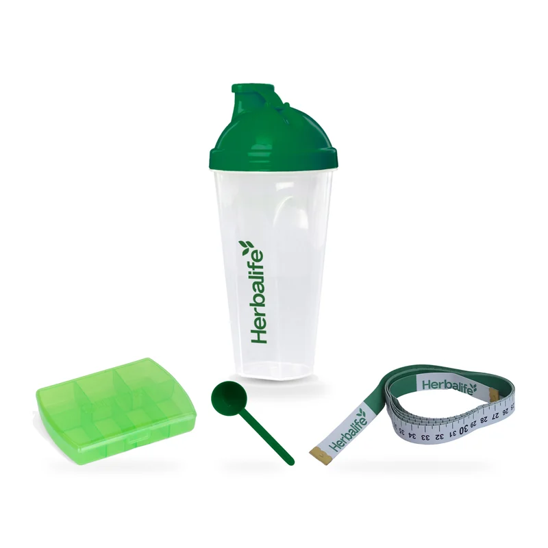 Shakebeker - Tablettendoos - Maatlepel - Meetlint