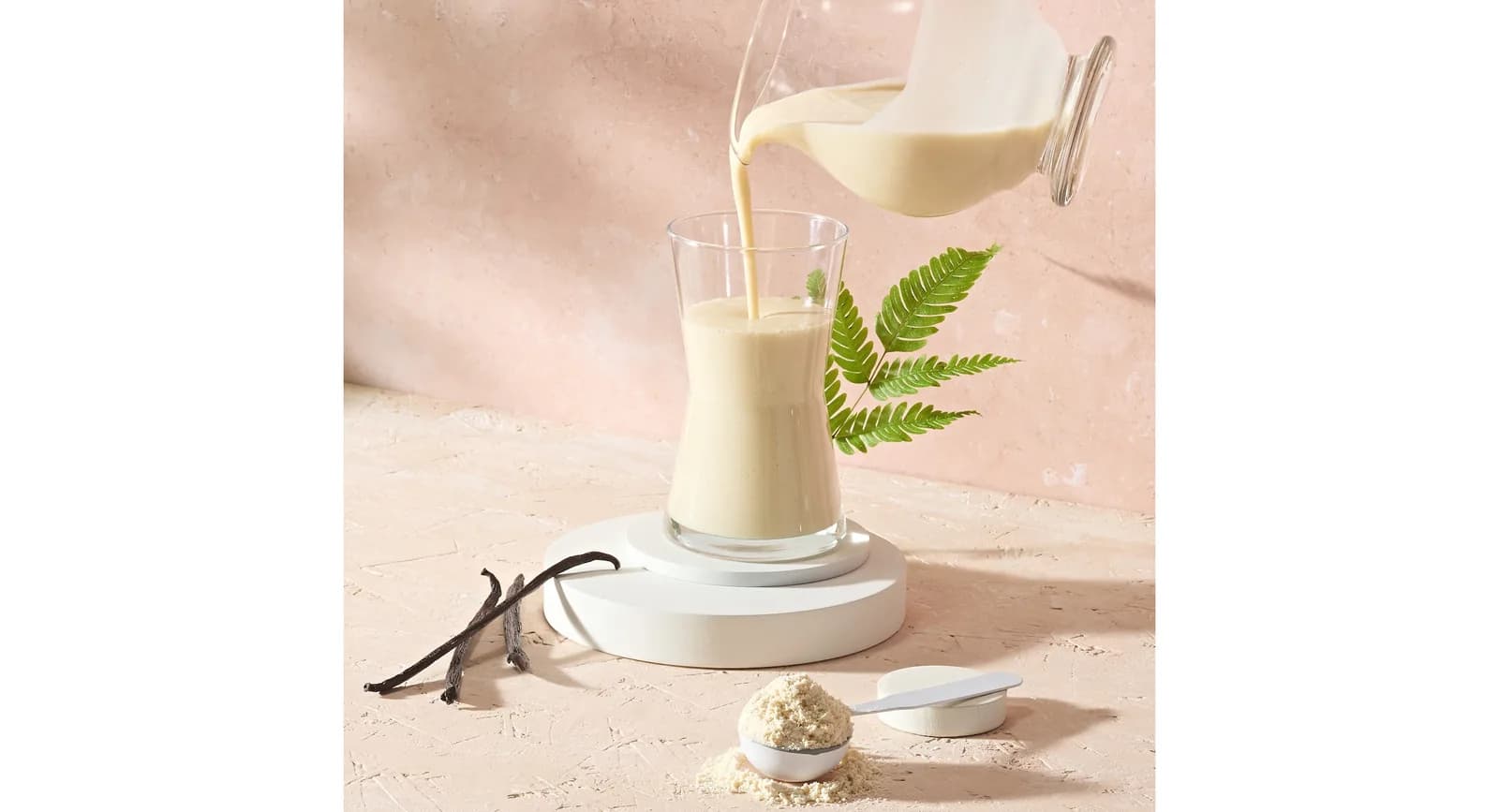 PDM - Proteïnedrank mix vanille Vegan 560g - bereid